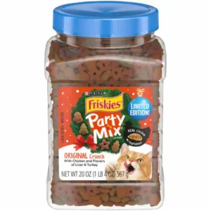Purina Friskies Party Mix Original Crunch Chicken Holiday Cat Treats